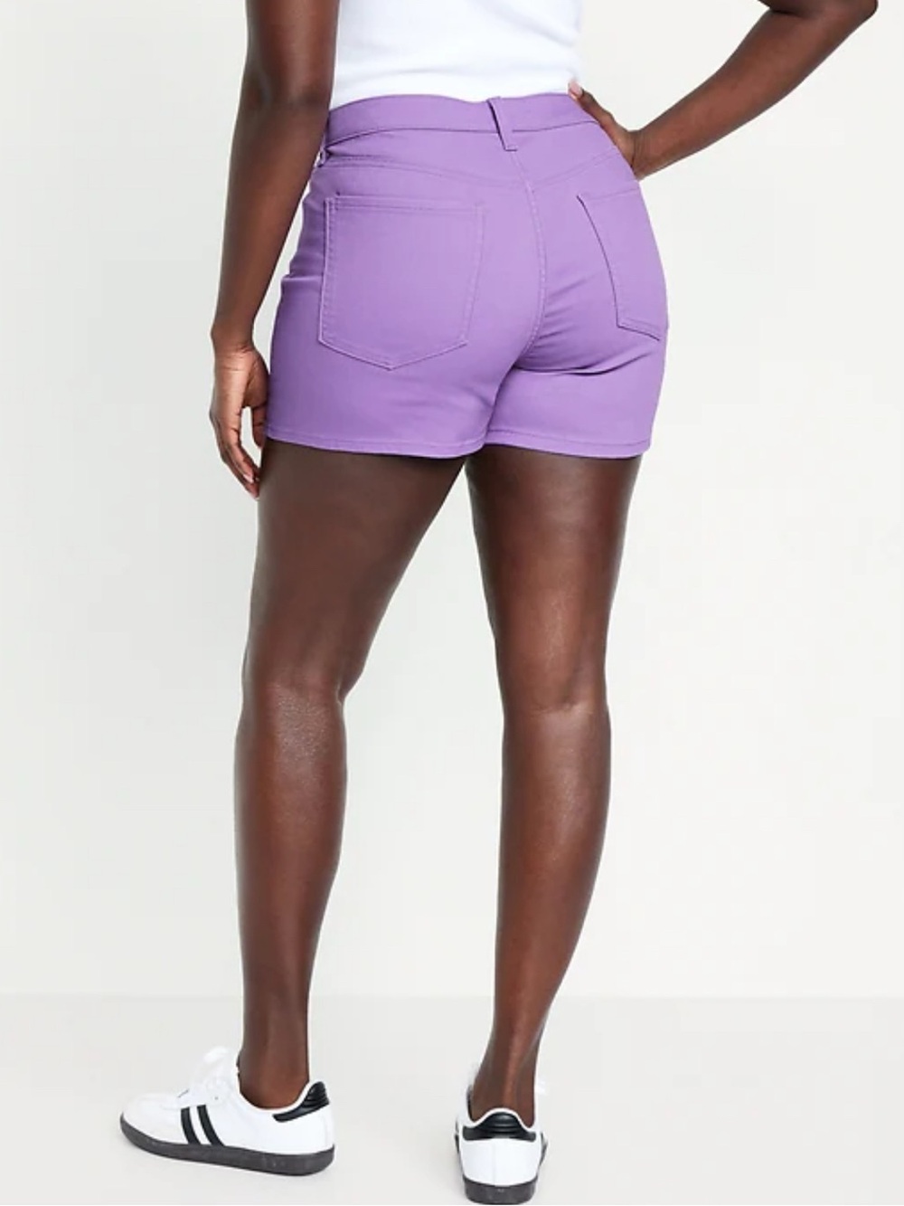 Old Navy Bright Purple High-Waist Women's Shorts